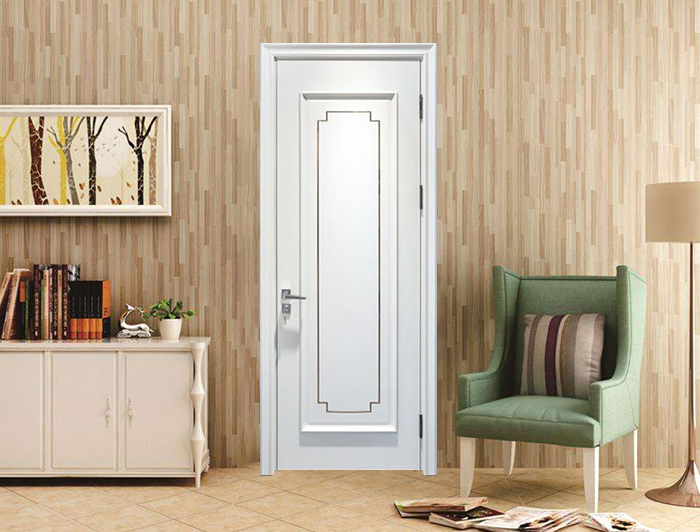 简欧扣线无漆木门