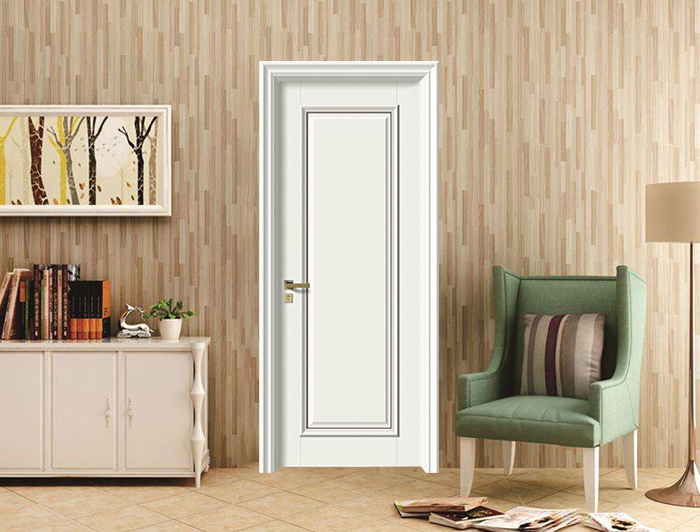 简欧扣线无漆木门